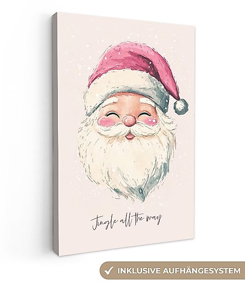 OneMillionCanvasses® Leinwandbild Weihnachtsmann - Weihnachten - günstig online kaufen