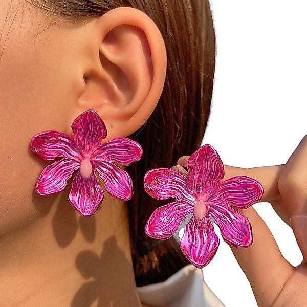 YRIIOMO Ohrhänger-Set Elegante Ohrringe mit floralen günstig online kaufen