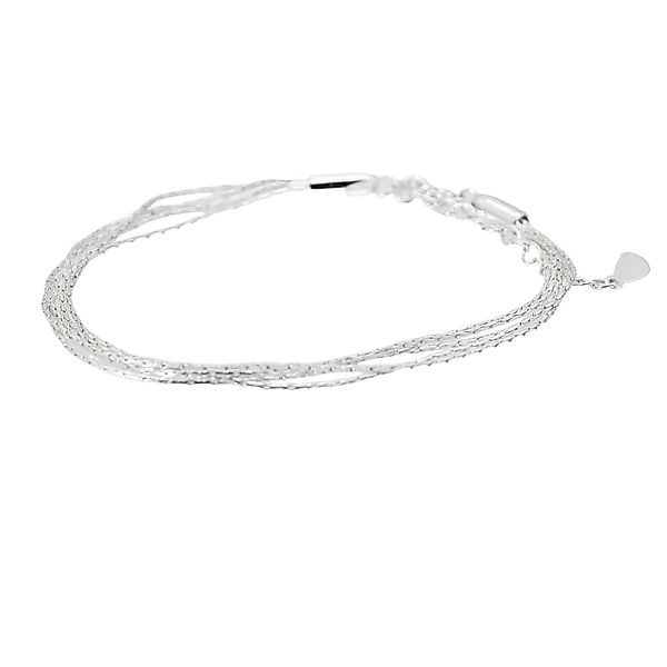 ELLAWIL Armband Damen Silberarmband Layering 4-fach günstig online kaufen