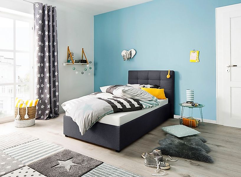 Home affaire Polsterbett "Endres" mit Bettkasten, wahlweise ohne Matratze/L günstig online kaufen