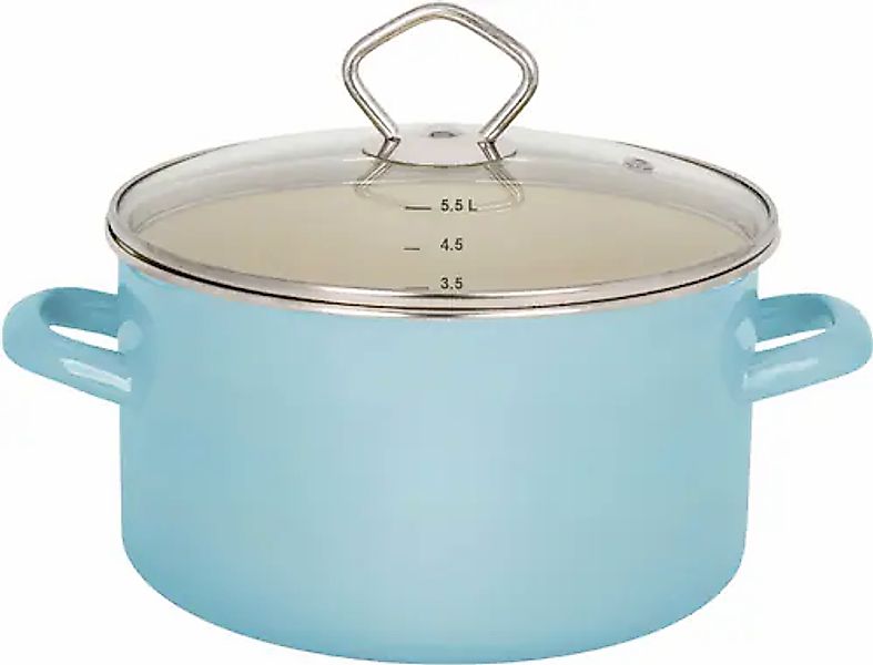 Krüger Fleischtopf »Sylt« Emaille 1 Stk. tlg. Induktion günstig online kaufen