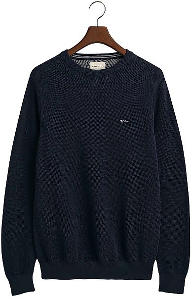 Gant Rundhalspullover COTTON PIQUE C-NECK mit günstig online kaufen