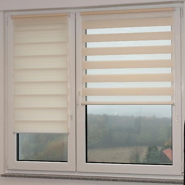 Kutti Doppelrollo "Sola" Lichtschutz ohne Bohren freihängend DUO-Rollo, Fix günstig online kaufen