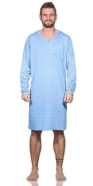 EloModa Nachthemd Herren Nachthemd langarm Sleepshirt, Gr. M L XL 2XL (1-tl günstig online kaufen