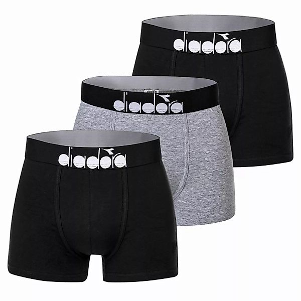 Diadora Herren Boxer Shorts, 3er Pack - Boxers, Cotton Stretch, einfarbig G günstig online kaufen