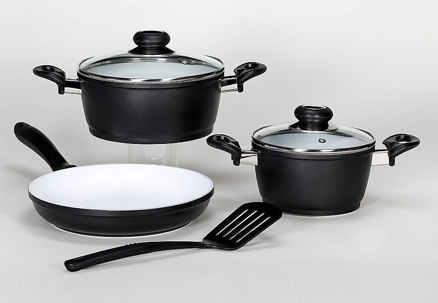 Krüger Topf-Set »Oslo« Set, 1x Kochtopf Ø 16 cm, 1x Kochtopf Ø 20 cm, 1x Br günstig online kaufen