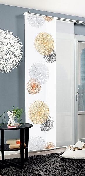 HOME WOHNIDEEN Schiebegardine RAWLINS (1 St), Klettband, blickdicht, HxB: 2 günstig online kaufen