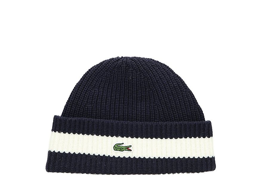 Lacoste Beanie Unisex Beanie - Mütze aus gerippter Wolle günstig online kaufen