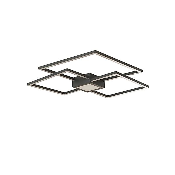 Lindby LED Deckenleuchte Duetto 8032235 Dimmbar Modern in Schwarz aus Alumi günstig online kaufen