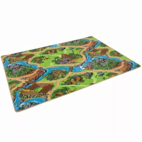 Pergamon Kinder Spiel Straßen Teppich Dino Welt Spielteppiche grün Gr. 133 günstig online kaufen