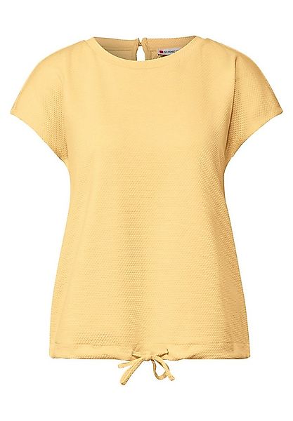 STREET ONE T-Shirt - Strukturshirt Damen – Feinstruktur T?Shirt – Kurzarmsh günstig online kaufen