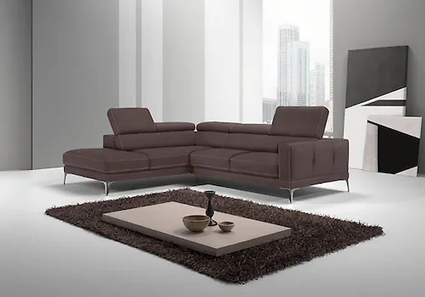 Egoitaliano Ecksofa »Claudie, Designsofa mit extrakomfortablem Sitzkomfort« günstig online kaufen