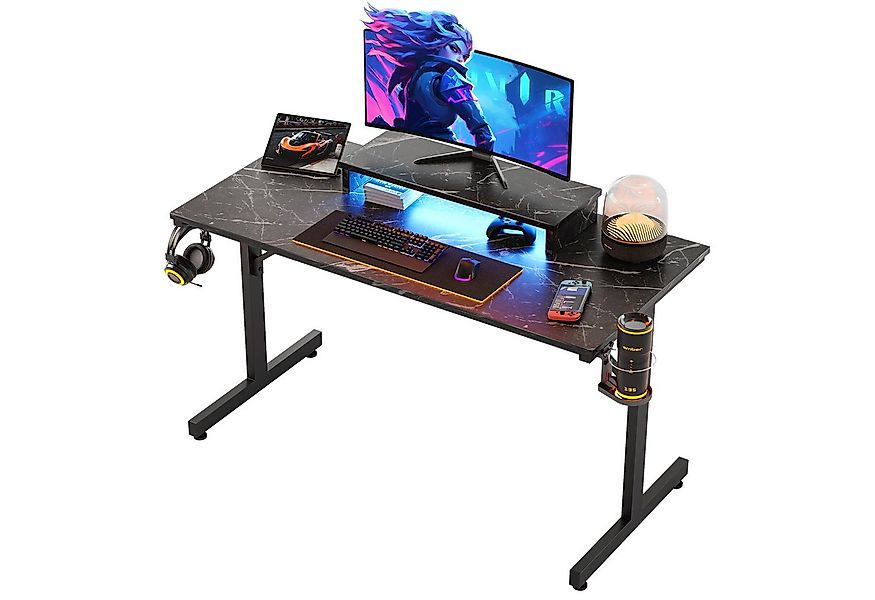 Bestier Gamingtisch 106cm Gaming Schreibtisch mit RGB-LED, 106cm Jugendschr günstig online kaufen