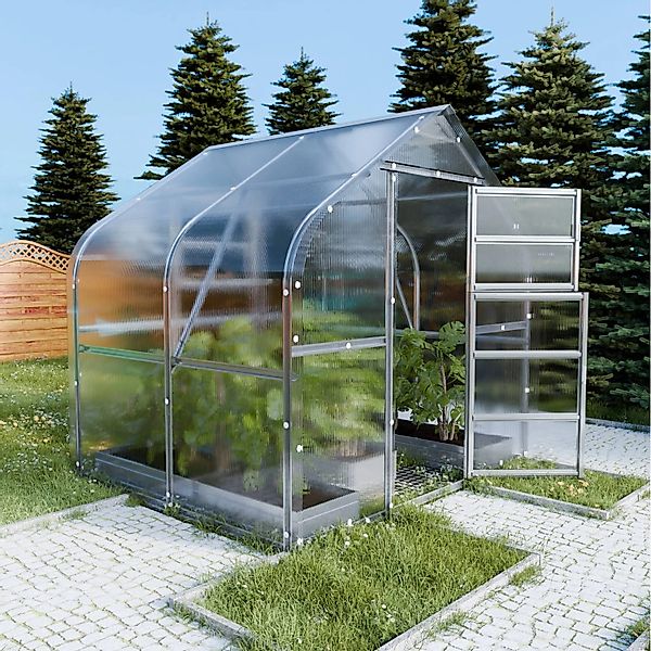Klasika Greenhouses Drop KLASIKA Gewächshaus 5m2, 2,5m x 2m, 4 mm Polycarbo günstig online kaufen