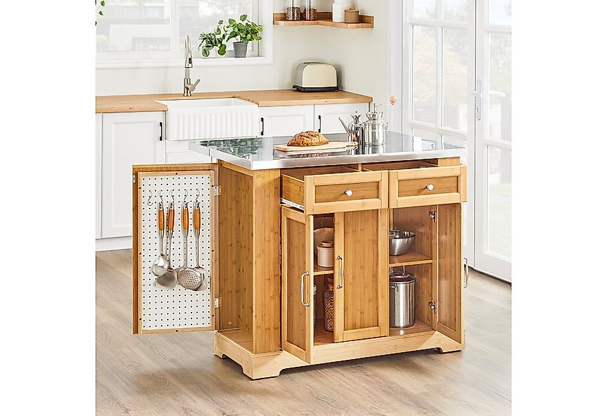 SoBuy Küchenwagen FKW69/FKW70, Küchenwagen auf Rollen, Servierwagen Rollwag günstig online kaufen