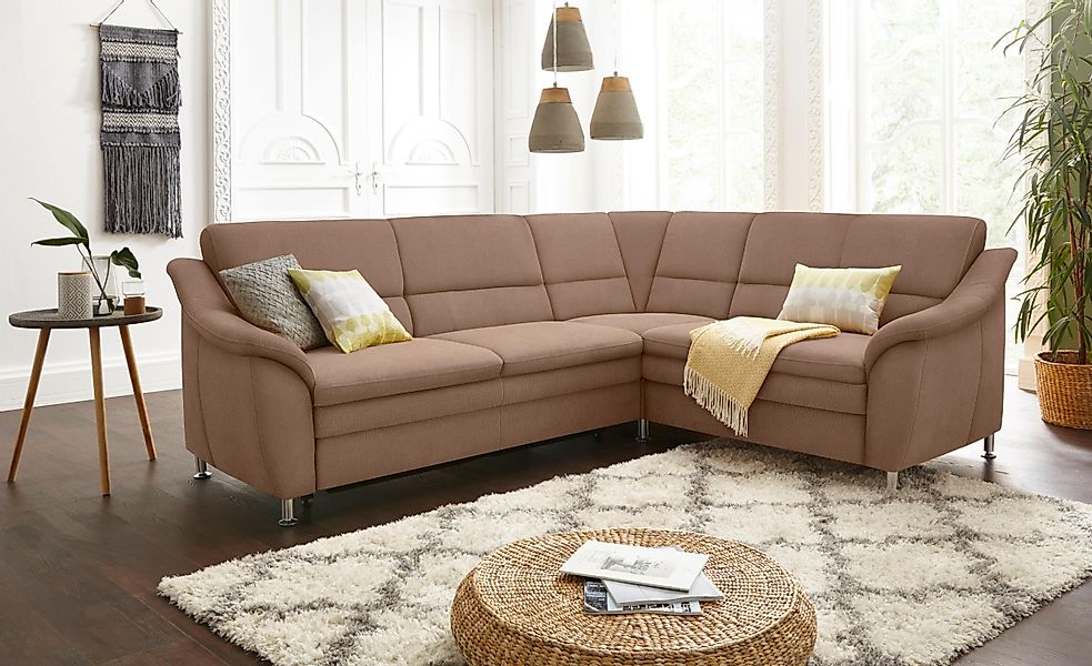 sit&more Ecksofa Cardoso L-Form, mit Federkern, günstig online kaufen