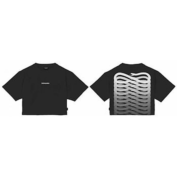 Propaganda  T-Shirt PRTS811-01 CROP T-SHIRT-RIBS WOMAN BLACK günstig online kaufen