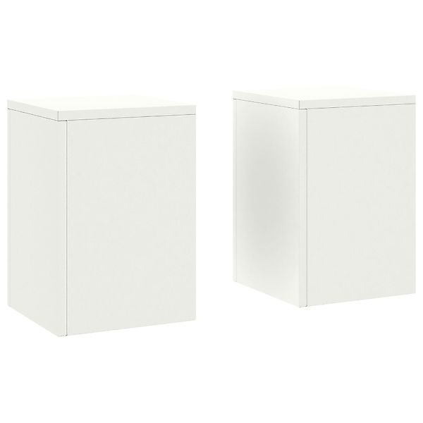 vidaXL Blumenständer Outdoor-Pflanzensäulen 2 Stk. Weiß günstig online kaufen