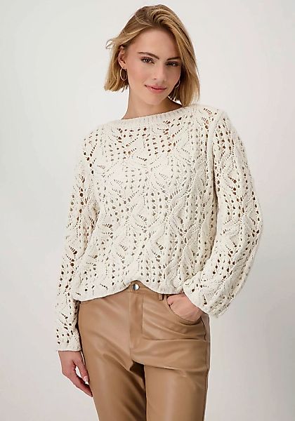 Monari Strickpullover, aus Ajourstrick günstig online kaufen