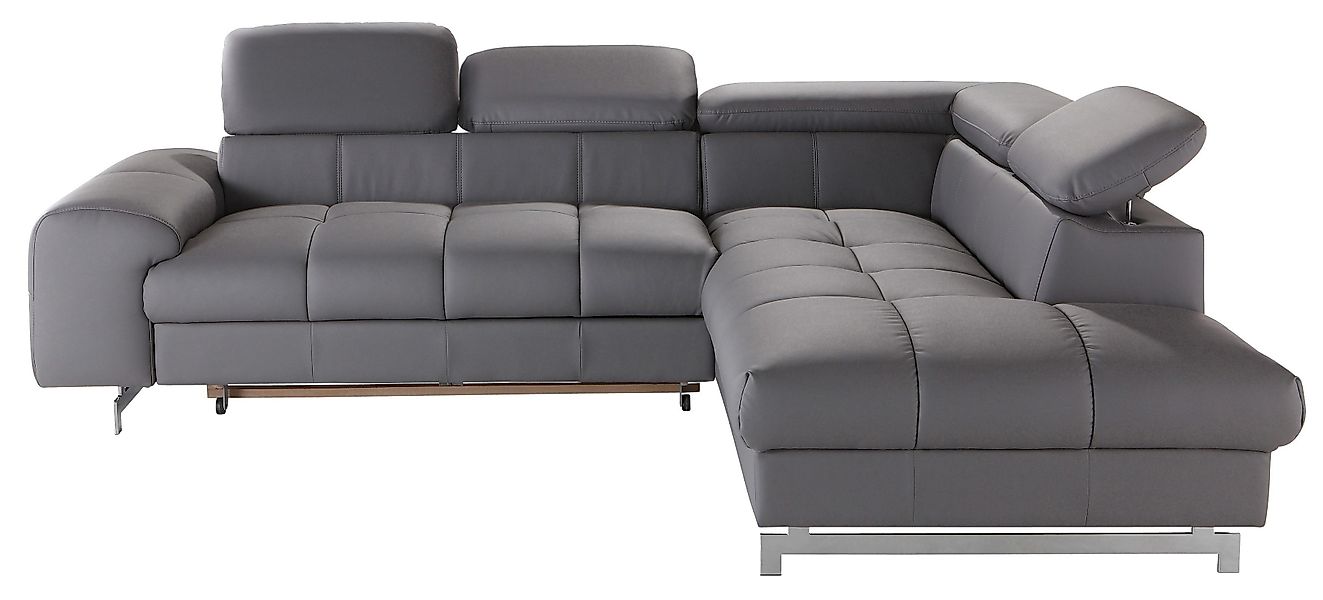 COTTA Ecksofa Chef L-Form, mit Kopfteilverstellung, günstig online kaufen