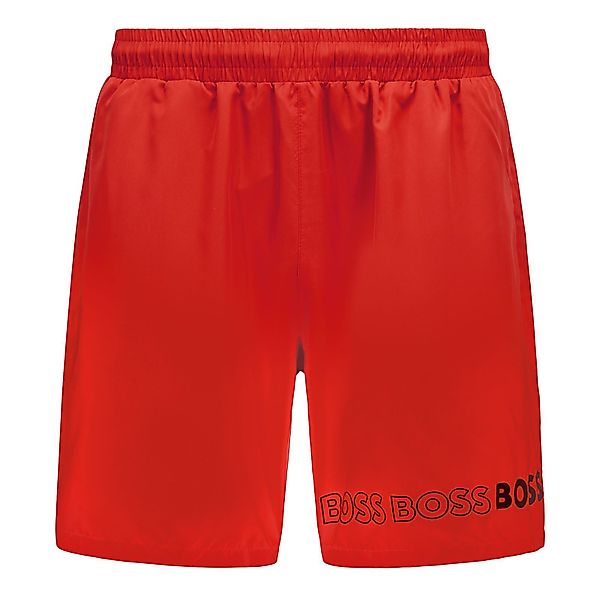 BOSS Badeshorts Dolphin mit umlaufendem Markenschriftzug günstig online kaufen