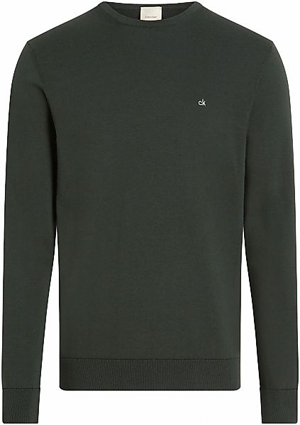 Calvin Klein Rundhalspullover "COTTON SILK BLEND CN SWEATER", mit Logoprägu günstig online kaufen