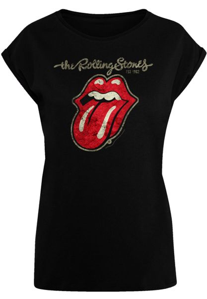 F4NT4STIC T-Shirt "The Rolling Stones Plastered Tongue Washed" Premium Qual günstig online kaufen