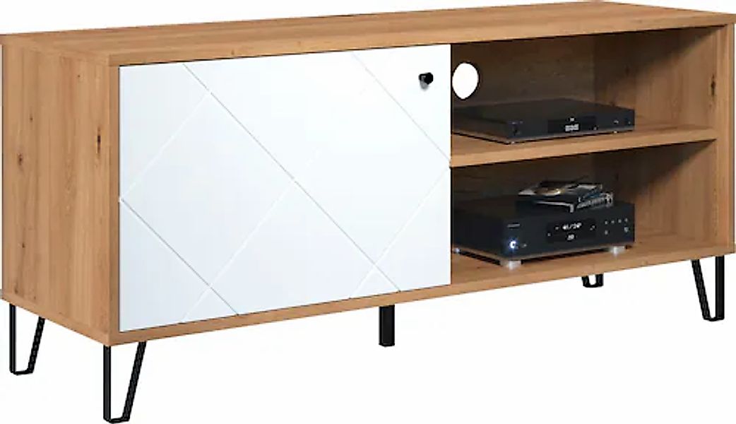 PLACES OF STYLE Lowboard »Tarragona TV-Kommode« TV-Unterteil mit 1 Tür & 2 günstig online kaufen