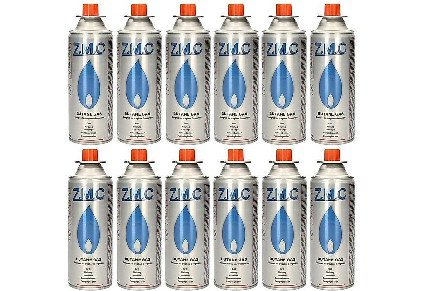 ZMC Gaskartusche 12x Butan Gas Kartusche 227g Butangas Bajonett-Anschluss, günstig online kaufen