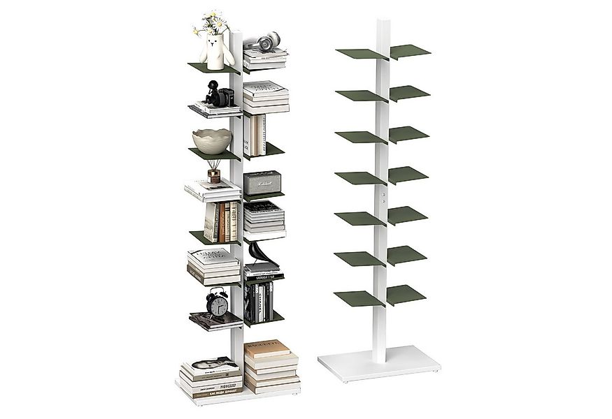 ANYSUN Bücherregal Bücherschränke aus Metall, Vertikales Standregal Spine-B günstig online kaufen