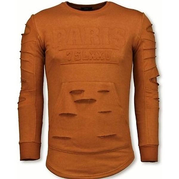 Justing  Sweatshirt D Stamp PARIS Damaged OrangeBrown günstig online kaufen