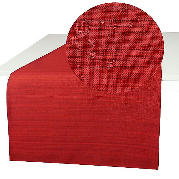 Tischdecke SAISON Outdoor Rot 40x140 Tischläufer günstig online kaufen