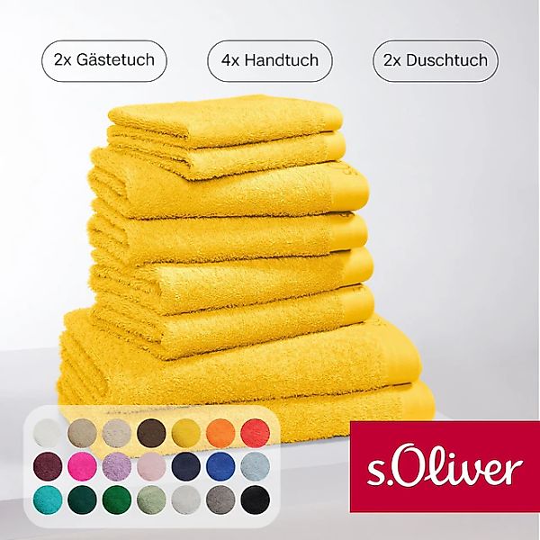 s.Oliver Handtuch Set »s.Oliver, Premium Qualität, 600 gr/m²«, Set, 8 tlg., günstig online kaufen