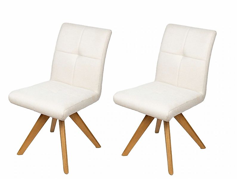 Home affaire Drehstuhl "Ida Polsterstuhl, Küchenstuhl, 4-Fußstuhl" () 2 Stk günstig online kaufen