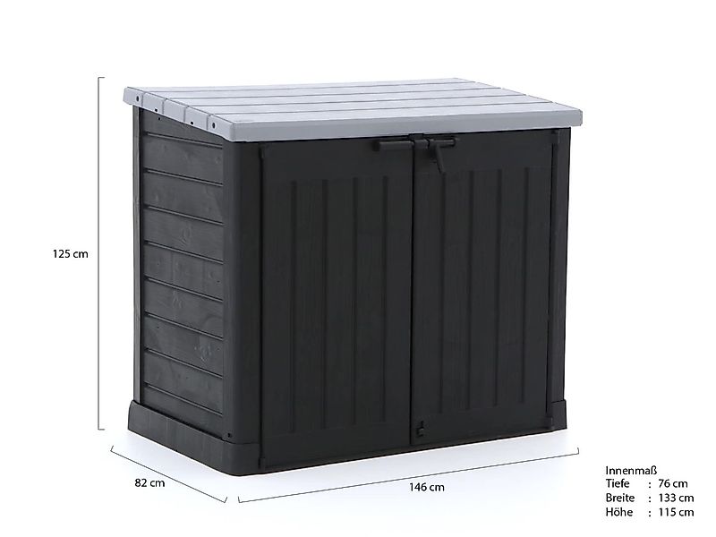 Keter Store-It-Out Max Shed Gartenbox 146 cm günstig online kaufen