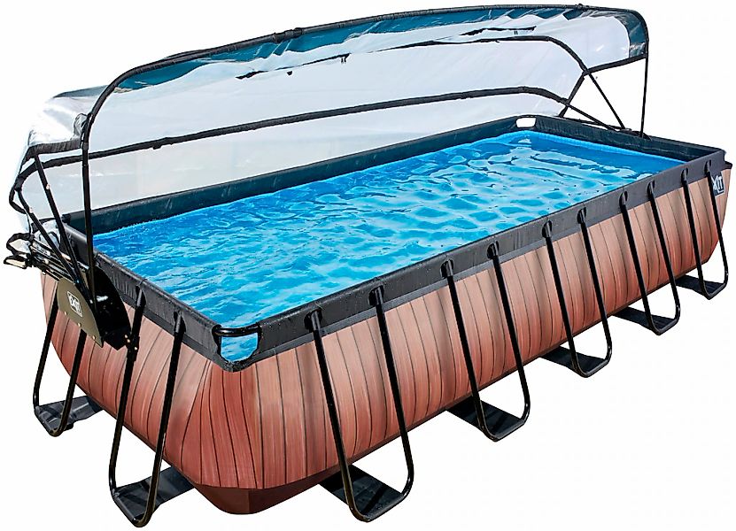 EXIT Framepool "inkl. multifunktionaler Poolabdeckung" BxLxH: 250x540x100 c günstig online kaufen