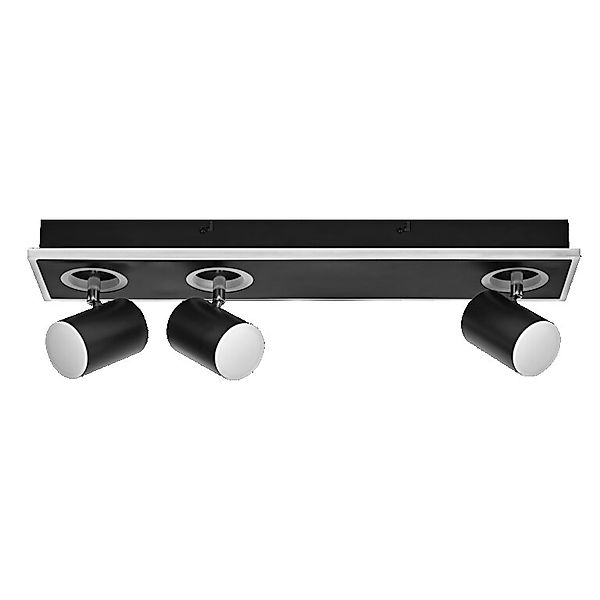 LEDVANCE LED-Deckenstrahler Mars, 4-fl., 3 Spots, schwarz günstig online kaufen