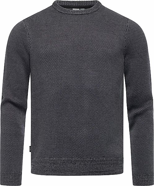 Ragwear Strickpullover "Larrs" stylischer Herren Sweatpullover mit Rippbünd günstig online kaufen