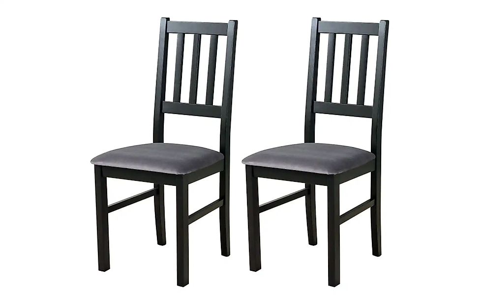 Esszimmerstuhl 2er-Set   ¦ schwarz ¦ Maße (cm): B: 43 H: 94 Stühle > Küchen günstig online kaufen