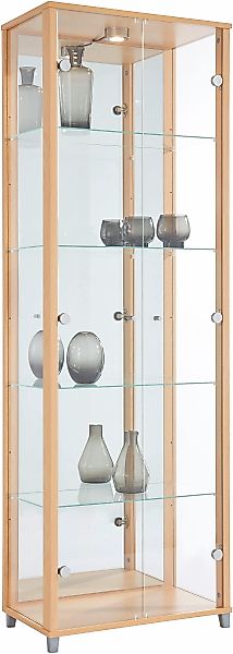 fif möbel Vitrine "OPTIMA", Standvitrine, Vitrinenschrank, Glasvitrine, Sam günstig online kaufen
