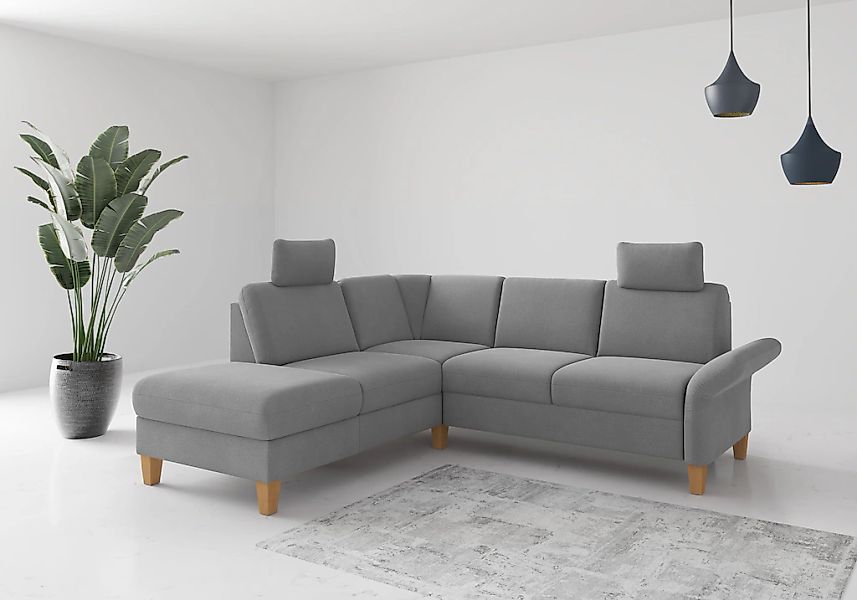 Home affaire Ecksofa "Rochelle", wahlweise mit Armlverstellung, Klappbett m günstig online kaufen