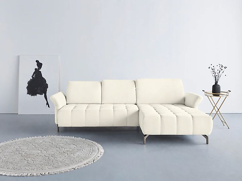 Home affaire Ecksofa "Fresh L-Form" Federkern, wahlweise Kopfteilverstellun günstig online kaufen