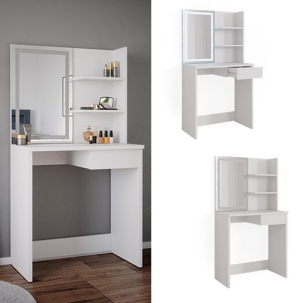 Vicco Schminktisch Dekos, Weiß, 75 cm günstig online kaufen