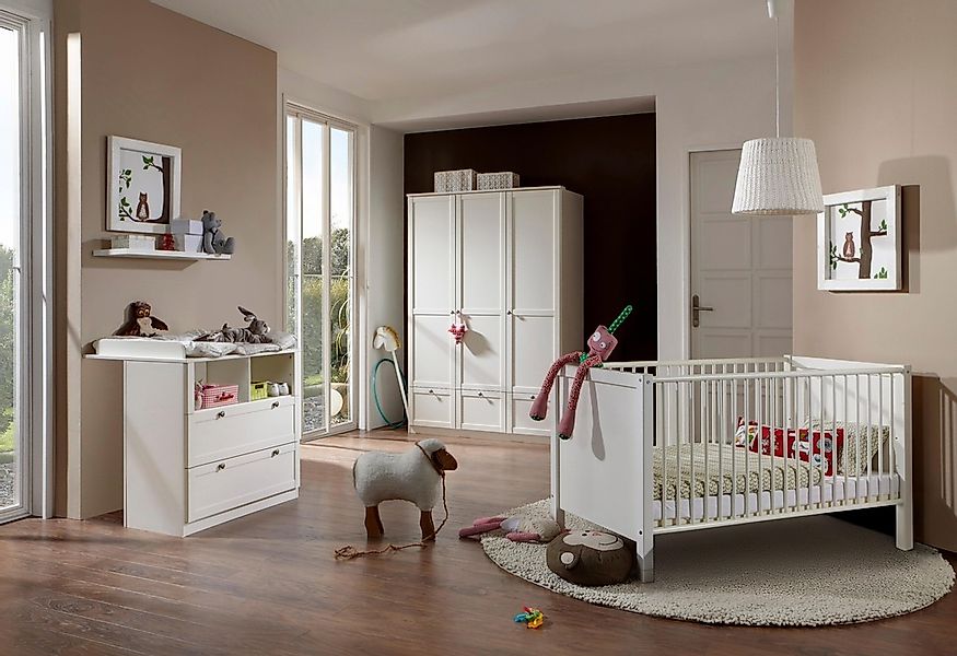 Wimex Babyzimmer-Komplettset "Helsingborg" Set, 3 Stk. tlg. Bett + Wickelko günstig online kaufen