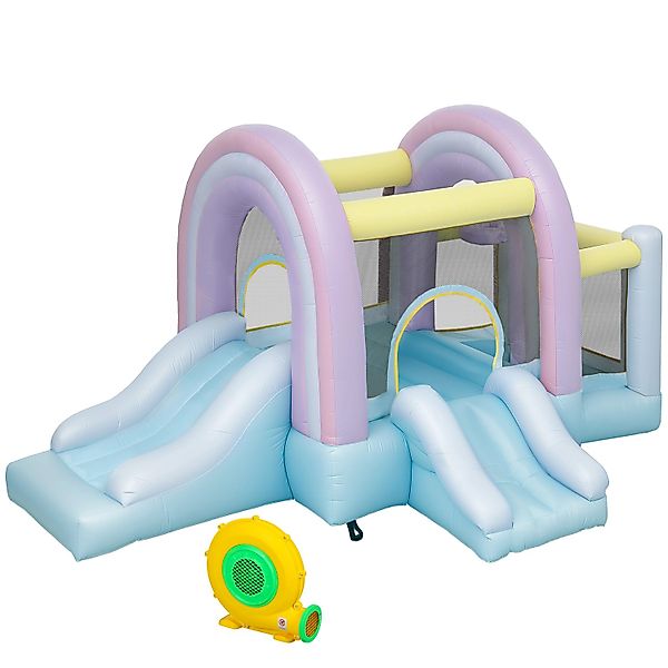 AIYAPLAY Hüpfburg mit 2 Rutschen Outdoor für Kinder günstig online kaufen