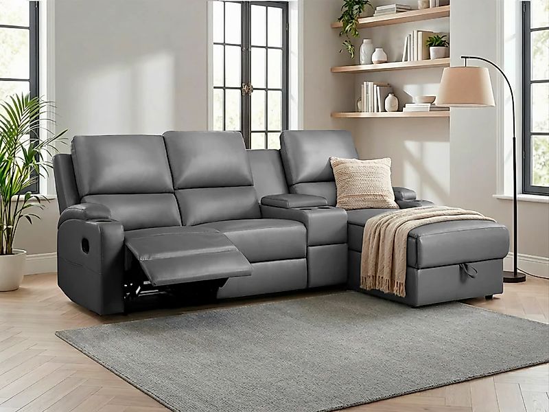 OTTO home Ecksofa "NAPORI Multimediasofa, 3er Kinosessel XXL, L-Form, 3 Bez günstig online kaufen