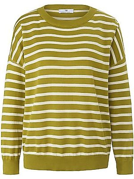 Rundhals-Pullover aus 100% SUPIMA®-Baumwolle Peter Hahn grün günstig online kaufen