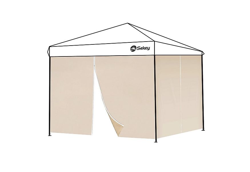 Sekey Pavillonseitenteil 2x Seitenwand Pavillon 3m 6m 9m Pavillonseitenteil günstig online kaufen