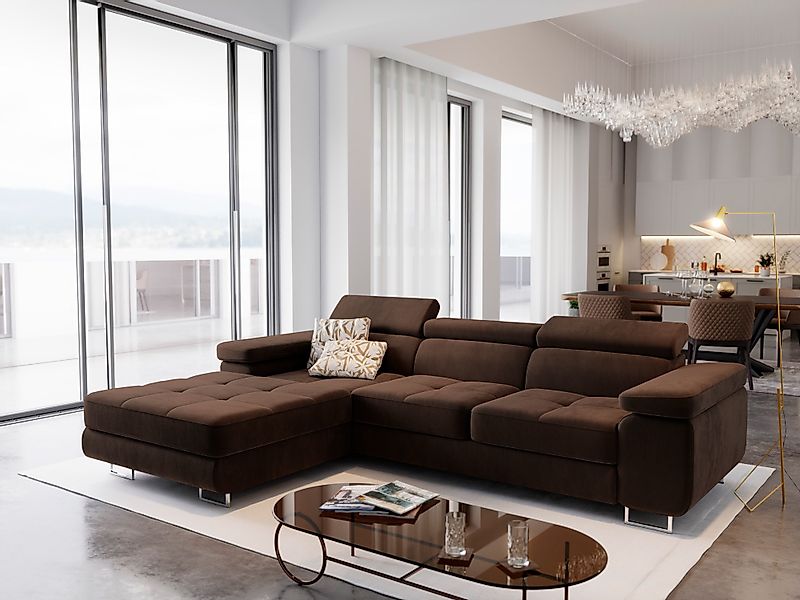 Masseno Ecksofa ELMA mit Schlaffunktion L-Form, günstig online kaufen