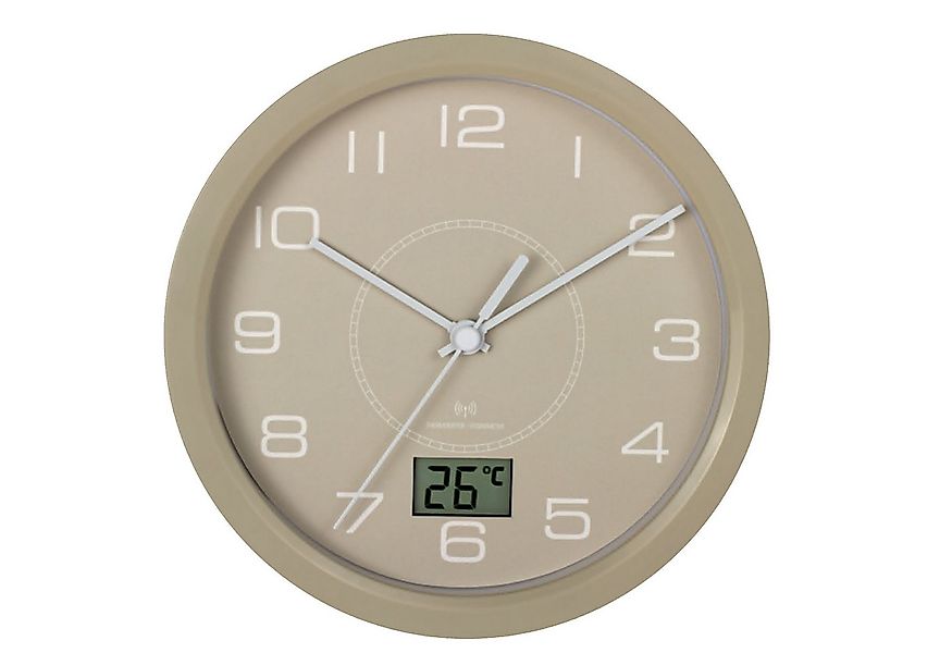 Funkwanduhr Funk Badezimmeruhr Temperaturanzeige Geräuschlos günstig online kaufen